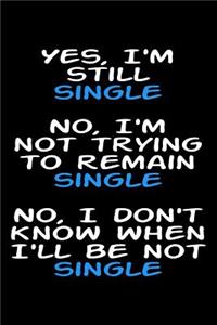 Yes I'm still single