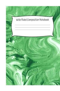 Wide Ruled Composition Notebook