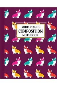 Wide Ruled Composition Notebook
