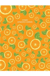 Oranges Composition Notebook