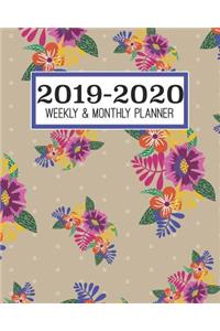 2019-2020 Weekly & Monthly Planner