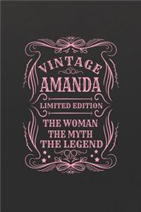 Vintage Amanda Limited Edition the Women the Myth the Legend