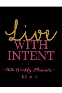 2020 Weekly Planner - Live with Intent