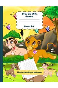 Draw and Write Journal Grades K-2 Handwriting Paper Notebook