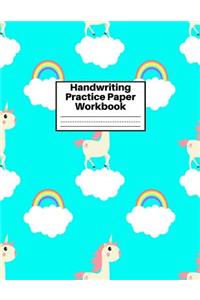 Handwriting Practice Paper Workbook