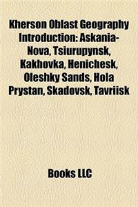 Kherson Oblast Geography Introduction