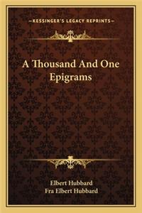 Thousand And One Epigrams
