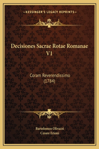 Decisiones Sacrae Rotae Romanae V1: Coram Reverendissimo (1784)