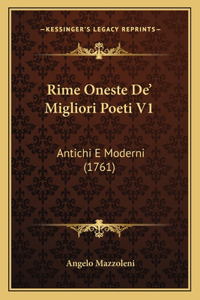 Rime Oneste De' Migliori Poeti V1