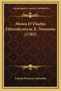 Mowa O Duchu Filozoficznym X. Nonnota (1782)