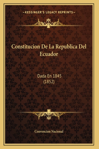 Constitucion De La Republica Del Ecuador