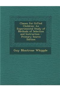 Classes for Gifted Children