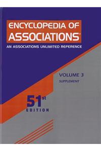 Encyclopedia of Associations 51 V3 SUPP