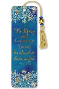 Beaded Bkmk Be Strong & Courageous