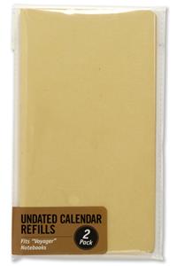 Voyager Undated Calendar Refill (2-Pack)