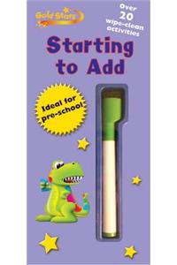 Gold Star - Starting to Add Wipe Clean Practice Book