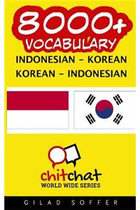 8000+ Indonesian - Korean Korean - Indonesian Vocabulary