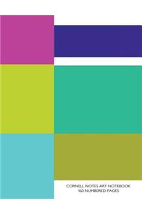 Cornell Notes Art Notebook 160 Numbered Pages
