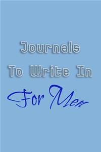 Journals To Write In For Men