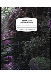 Journal Goods Sketchbook - Purple Garden