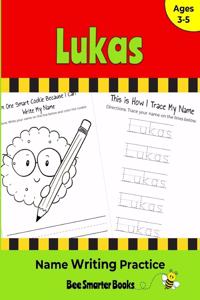 Lukas Name Writing Practice