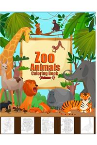 Zoo Animals Coloring Book