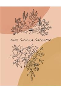 2020 Coloring Calendar