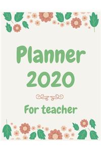 Planner 2020 for teacher