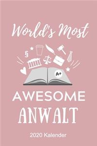 World's Most Awesome Anwalt 2020 Kalender