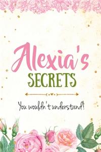 Alexia's Secrets personalized name notebook for girls and women