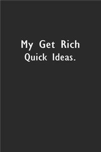 My Get Rich Quick Ideas.