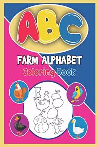 ABC Farm Alphabet Coloring Book