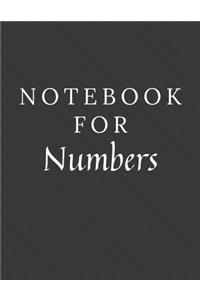 Notebook For Numbers