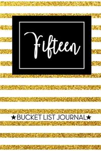 Fifteen Bucket List Journal