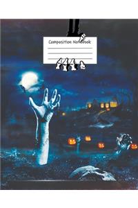 Halloween Zombie Night College Ruled Journal
