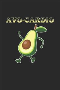 Avo cardio: 6x9 High Protein Low Carb - grid - squared paper - notebook - notes