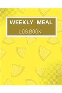 weekly meal log book