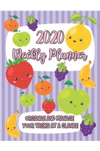 2020 Weekly Planner Organize And Manage Your Tasks At A Glance