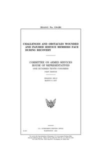 Challenges and obstacles wounded and injured service members face during recovery /