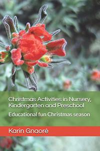 Christmas Activities in Nursery, Kindergarten and Preschool
