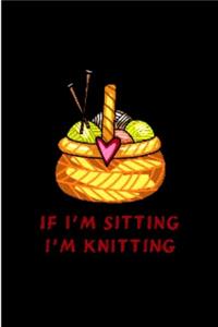 If i'm siting i'm knitting
