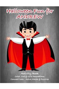 Halloween Fun for Andrew Activity Book