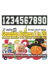 Counting Brooms 1 to 20 Counting Bats 1 to 20. Bilingual Spanish-English