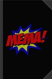 Superhero Mema Journal Notebook