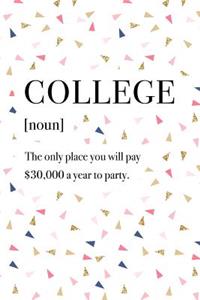 College the Only Place You Will Pay $30000 a Year to Party