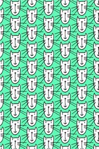 Journal Notebook For Cat Lovers Smiley Cats Pattern 4