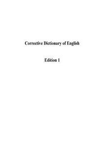 Corrective Dictionary of English