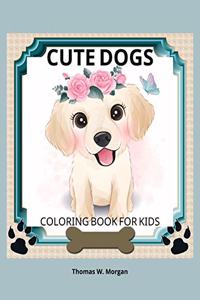 Cute Dogs Coloring Book for Kids