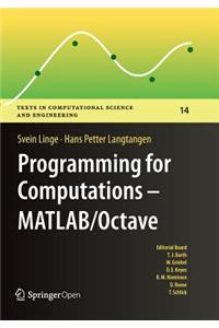 Programming for Computations - Matlab/Octave