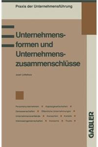 Unternehmensformen Und Unternehmenszusammenschlüsse